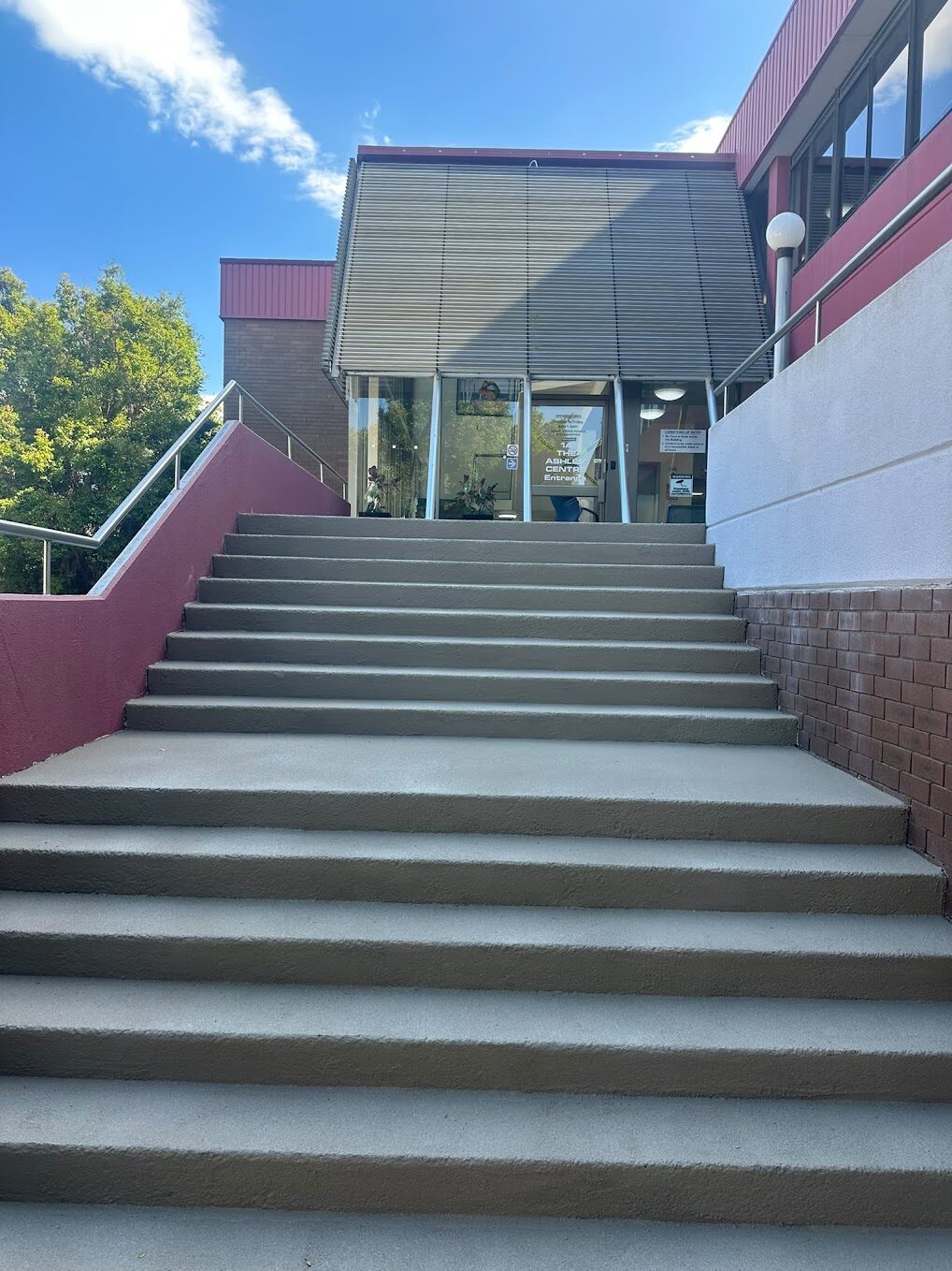Resurfaced steps at The Ashley Medical Centre Westmead with slip-resistant Stone finish