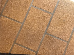a close up of a tile floor