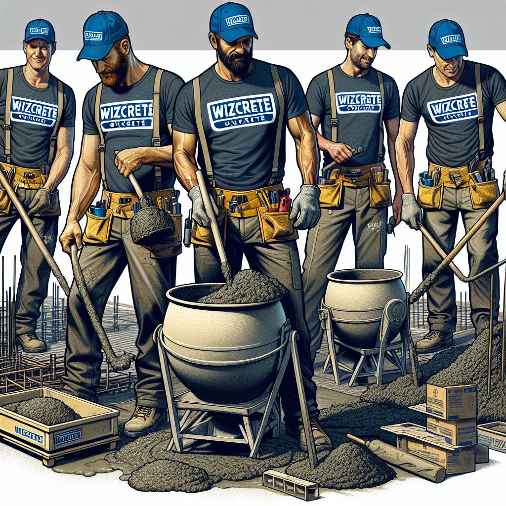 a group of men working on a construction site